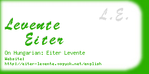 levente eiter business card